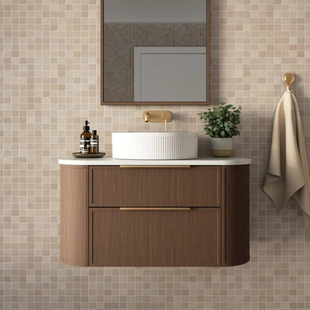 Reef Vanity with top and basin - wall hung or freestanding Marquis