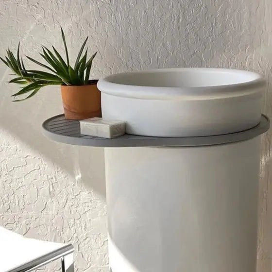 CYLINDER - TUBB PEDESTAL BASIN WITH OR WITHOUT TRAY Nood Co.