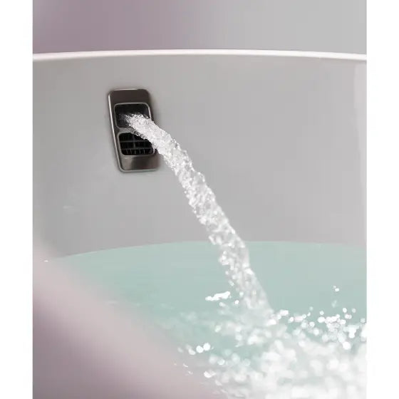 Arko 120 bath with Smartfill system - White Gloss Acrylic with overflow Seima