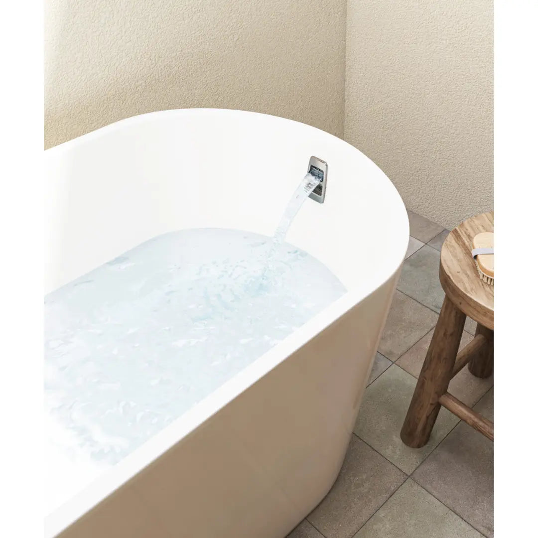 Limni 101 bath with Smartfill system with overflow - 1500 or 1700mm - acrylic Seima