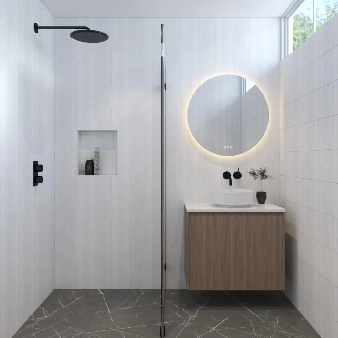 FLESS Led Mirror 600mm, 800mm, 1000mm and 1200mm Radiant Heating