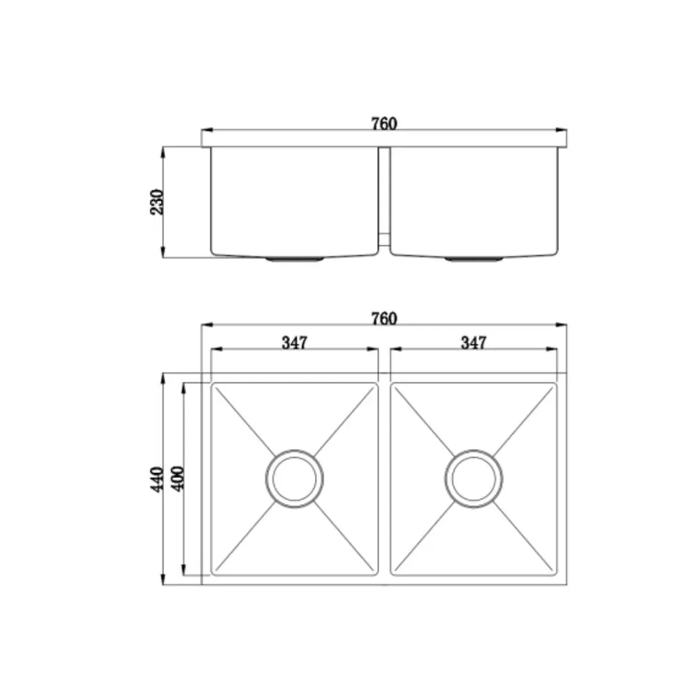 Pro Double Bowl Stainless Steel Sink BUK