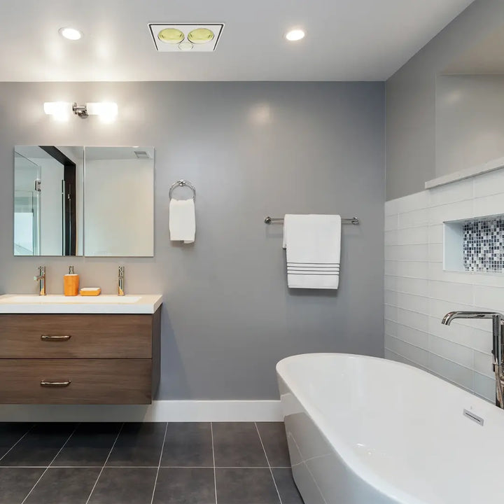 Tastic Vivid 3 in 1 - Bathroom Heater, Exhaust Fan &amp; Light - Pack of Two IXL