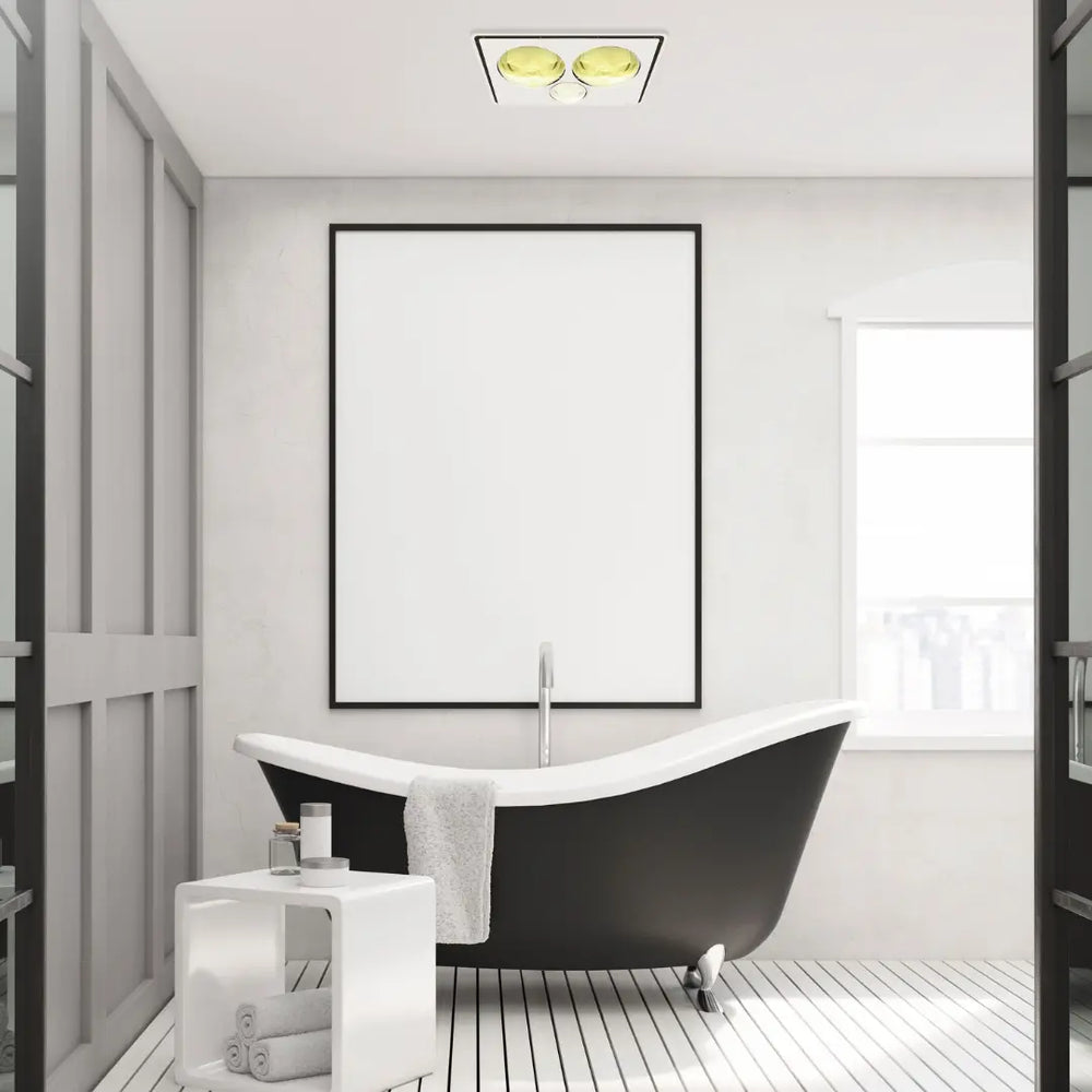 Tastic Vivid 3 in 1 - Bathroom Heater, Exhaust Fan & Light - Pack of Two IXL