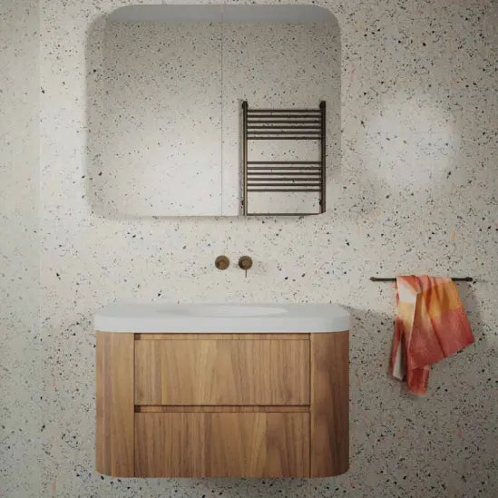 CONTOUR Double Drawer with Corian® solid surface INTEGRATED BOWL Rifco