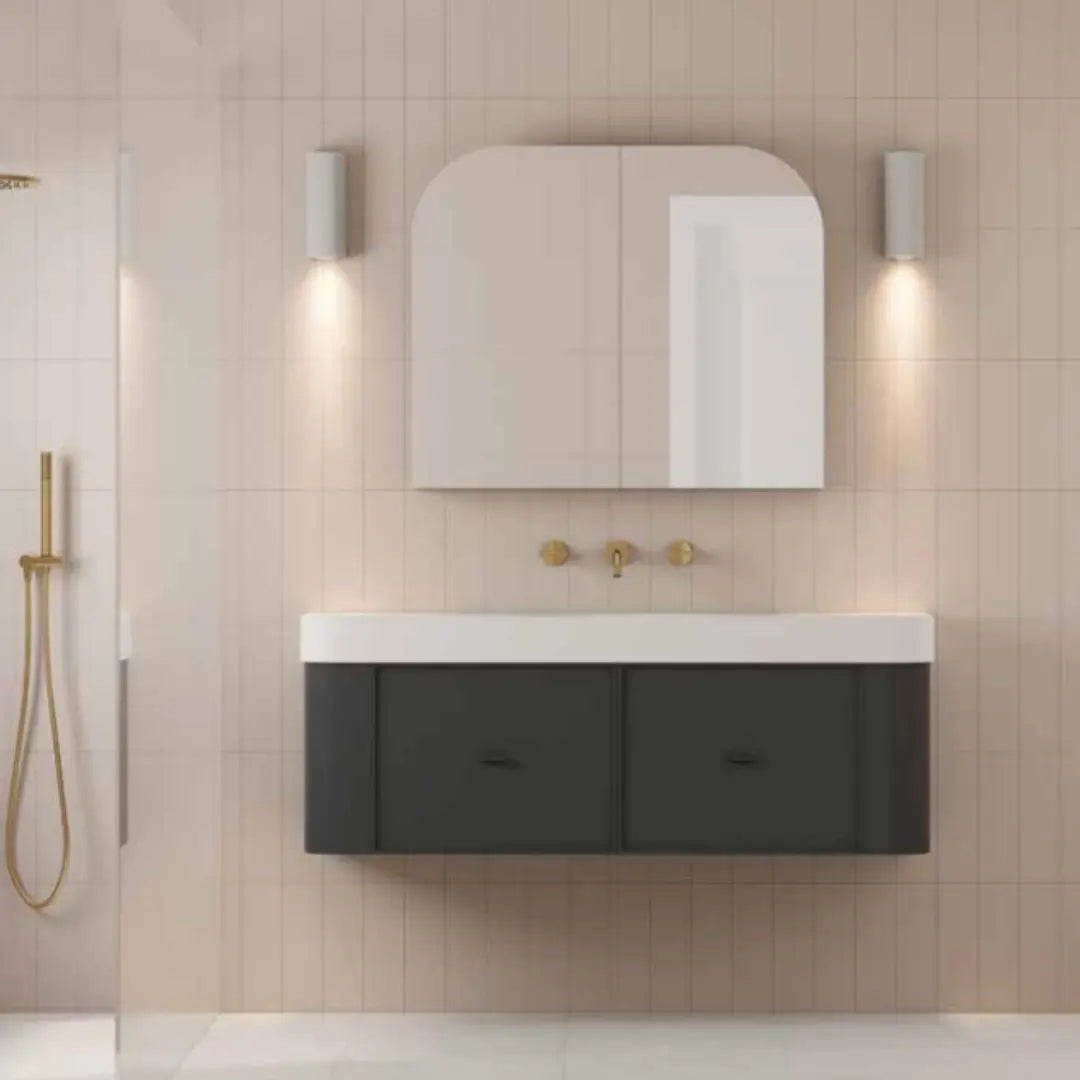 Zion Arch Mirrored Cabinet - various finishes Rifco
