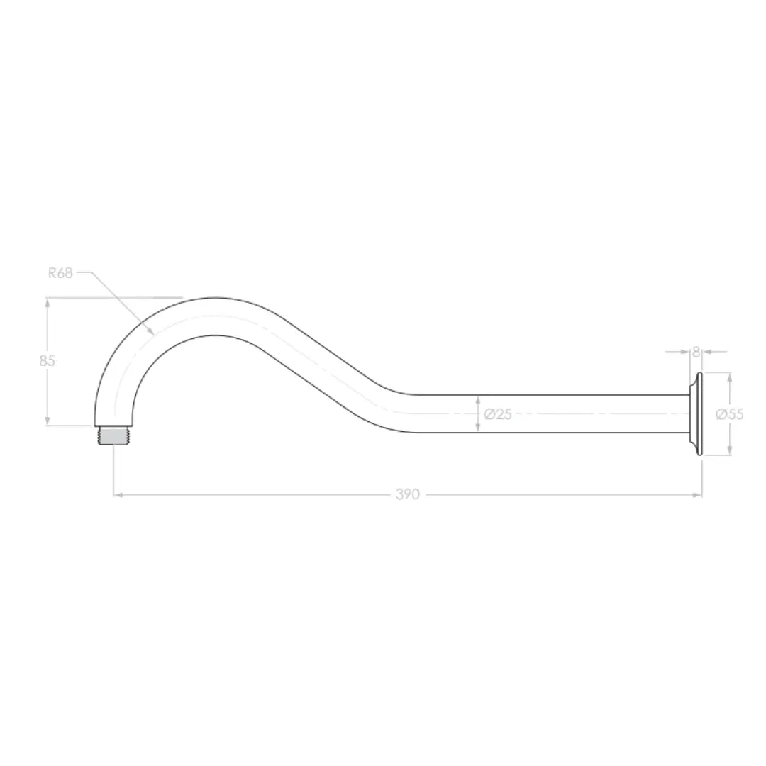 Eternal Shower Arm 450mm ADP
