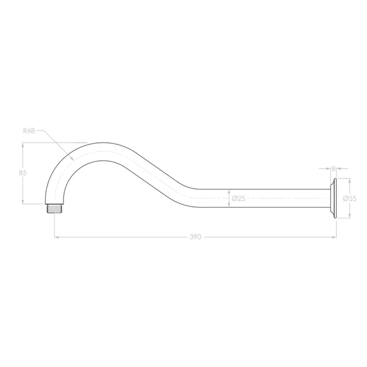 Eternal Shower Arm 450mm ADP