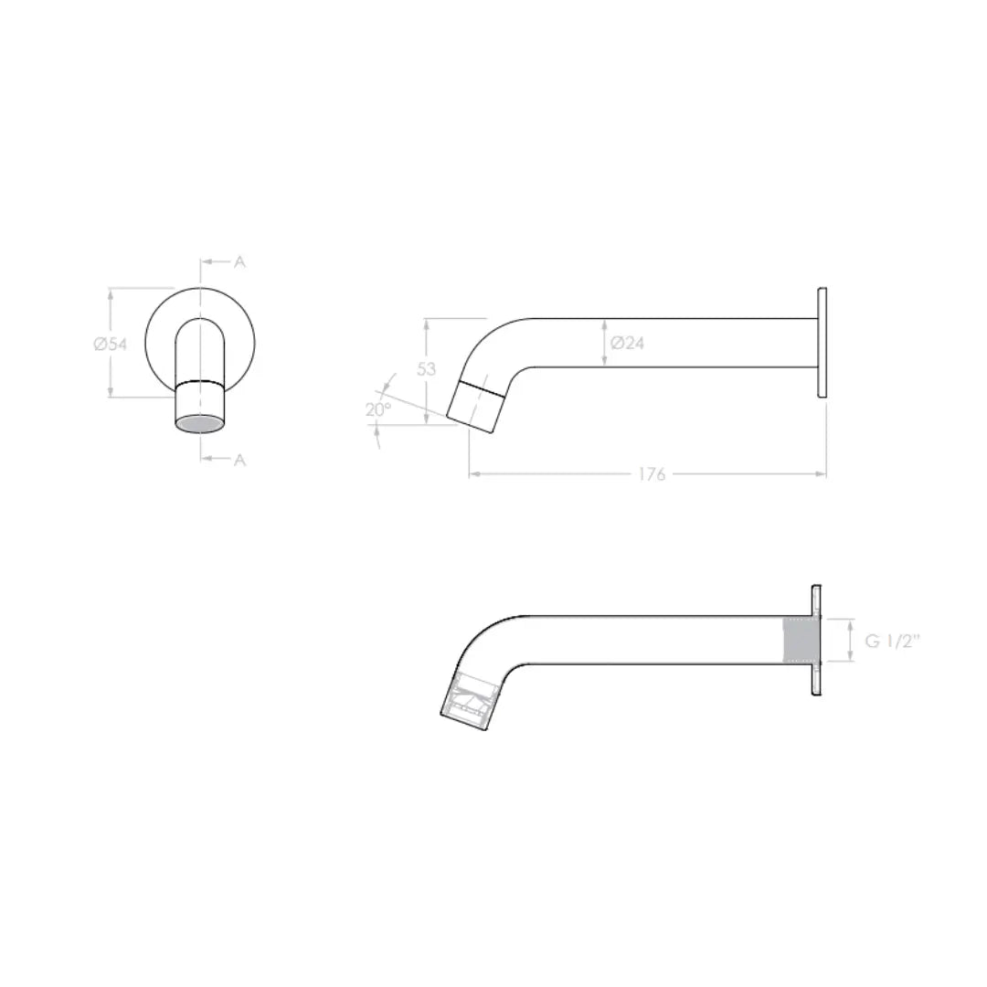 Soul Wall Spout 176mm ADP