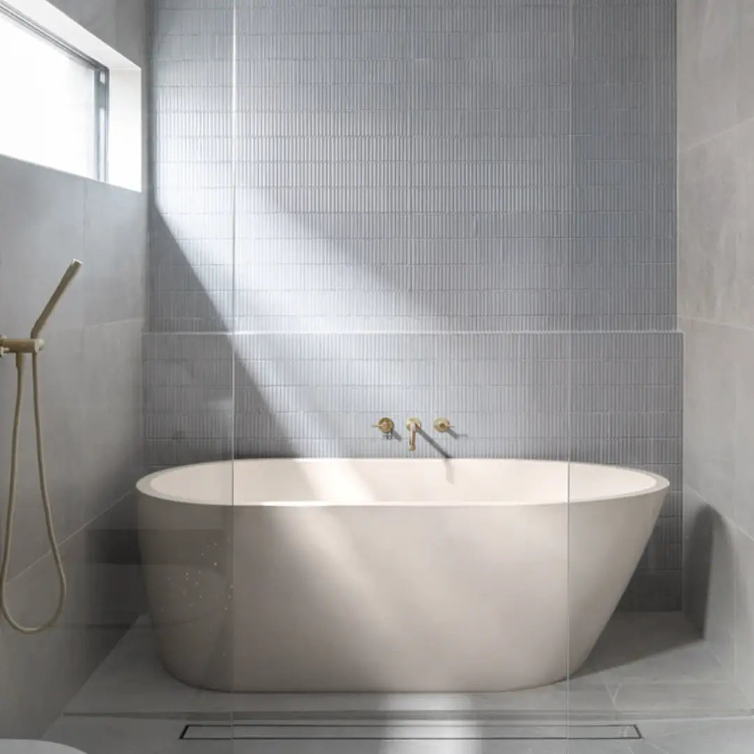Juno Concrete Bathtub 1690mm Nood Co.