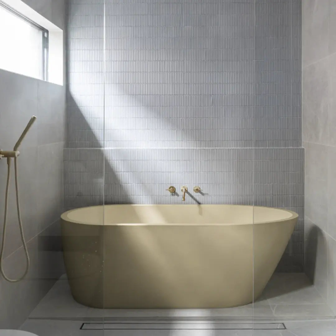 Juno Concrete Bathtub 1690mm Nood Co.
