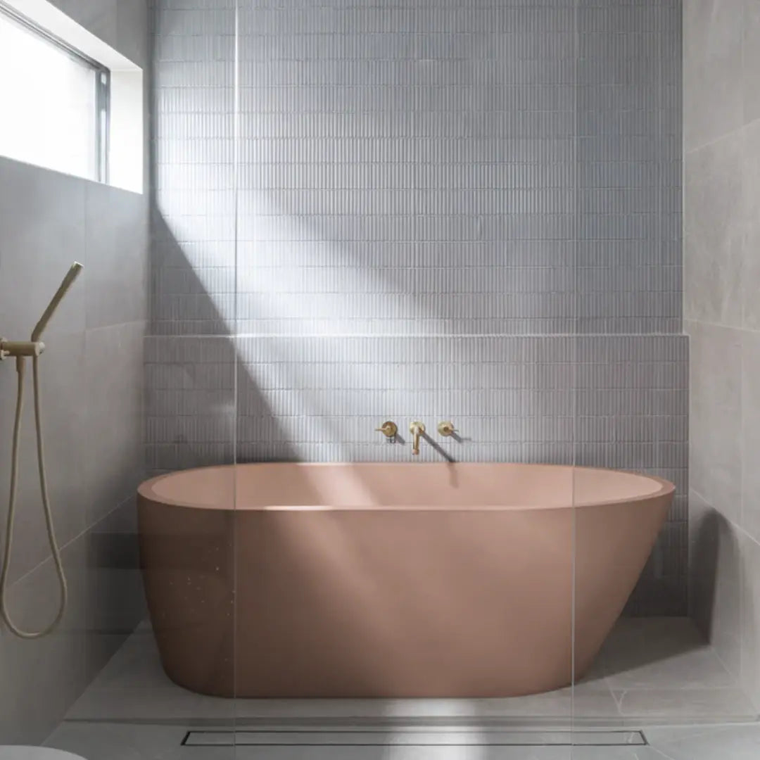 Juno Concrete Bathtub 1690mm Nood Co.