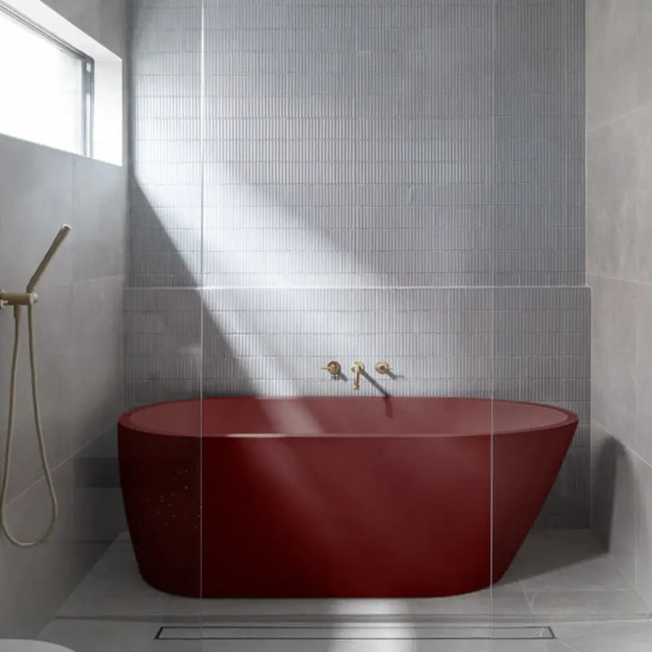 Juno Concrete Bathtub 1690mm Nood Co.