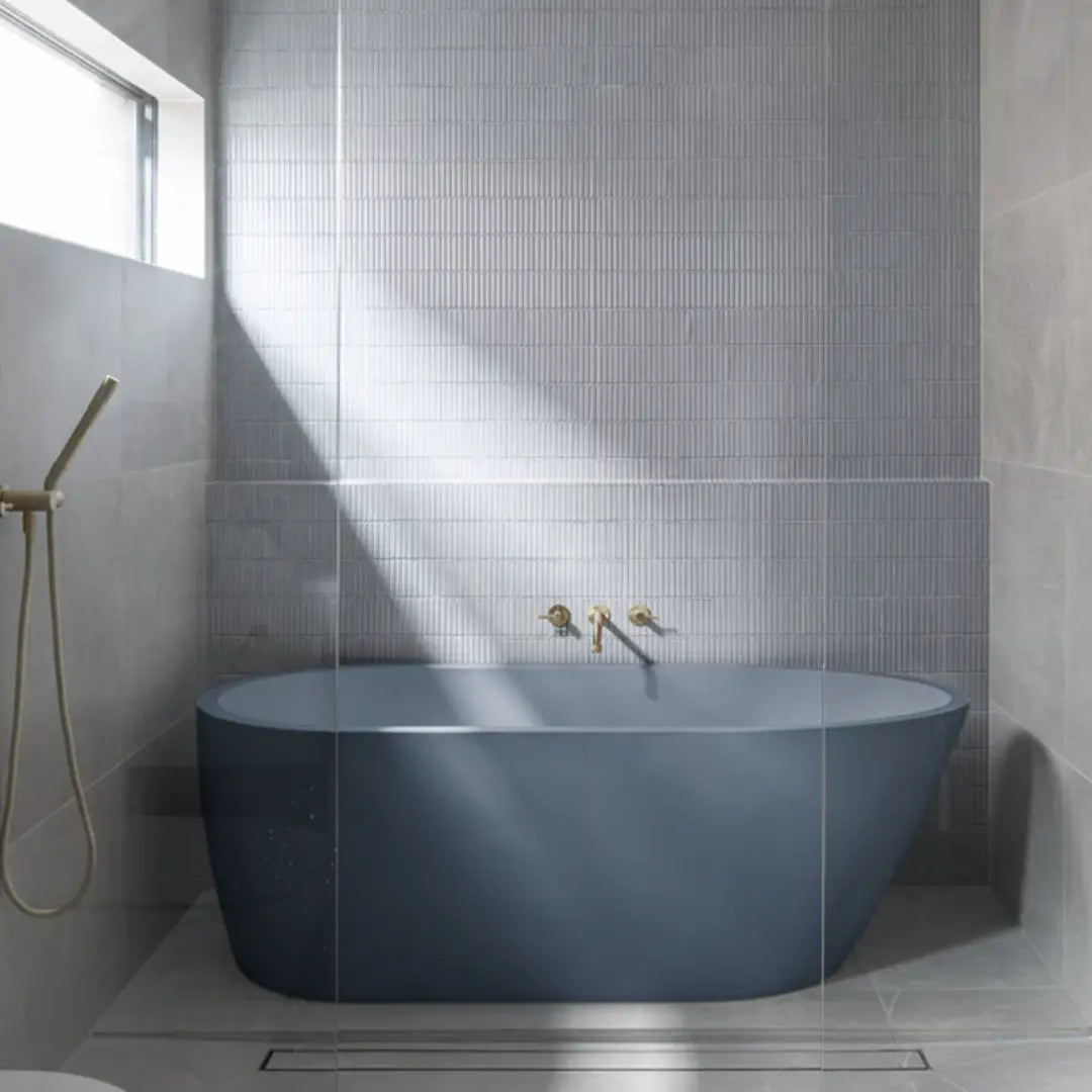 Juno Concrete Bathtub 1690mm Nood Co.