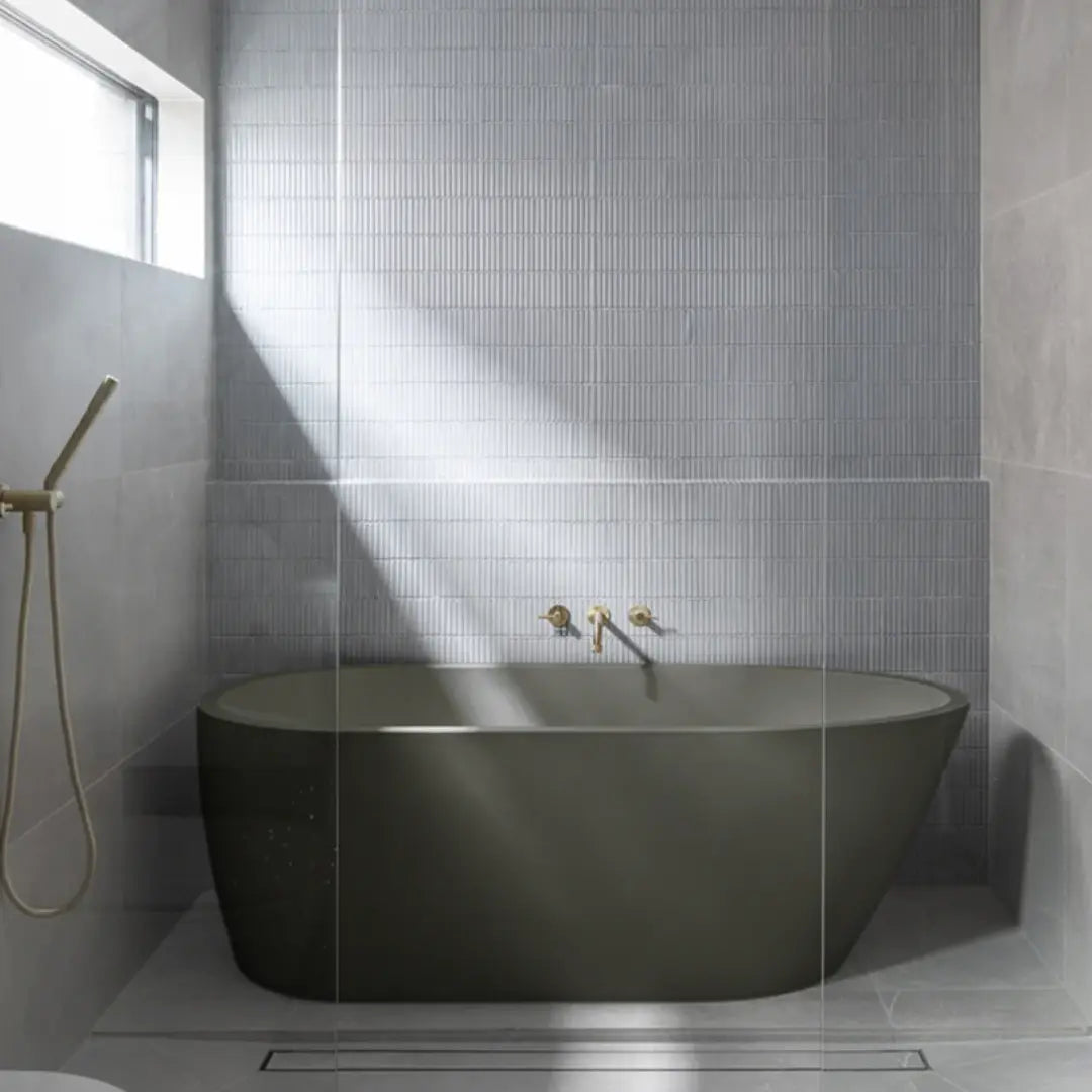Juno Concrete Bathtub 1690mm Nood Co.