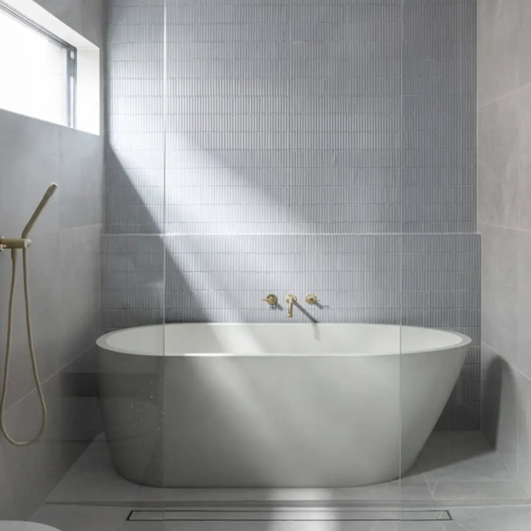 Juno Concrete Bathtub 1690mm Nood Co.