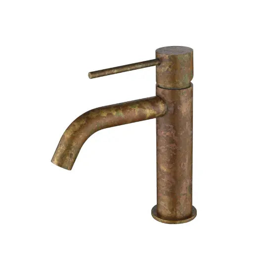 Mica Living Brass Curved Basin Mixer - Accelerated Bella Vista