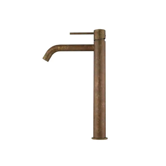 Mica Living Brass Curved Tall Basin Mixer - Accelerated Bella Vista