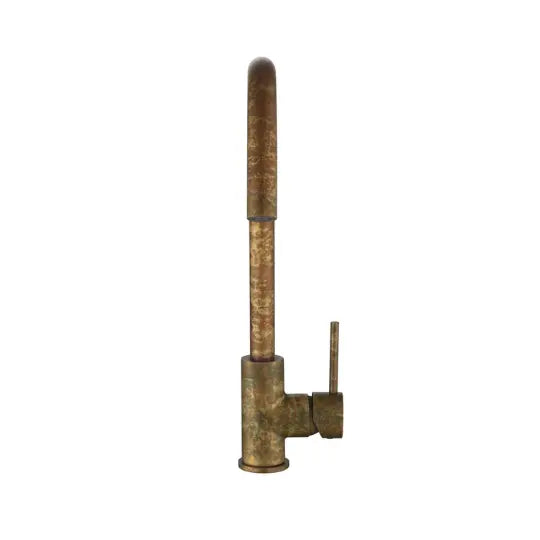 Mica Living Brass Gooseneck Sink Mixer - Accelerated Bella Vista
