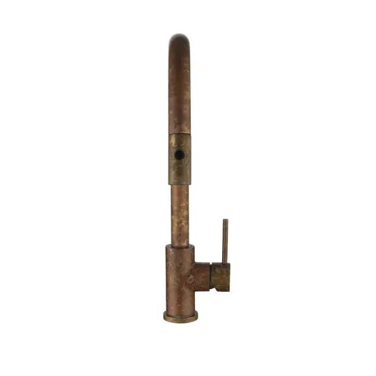 Mica Living Brass Gooseneck Pull-Out Sink Mixer - Accelerated Bella Vista