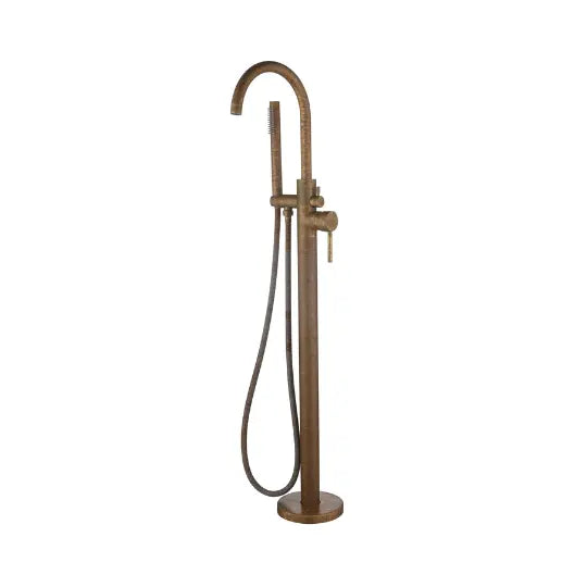 Mica Living Brass Freestanding Bath Mixer with Hand Shower - Accelerated Bella Vista