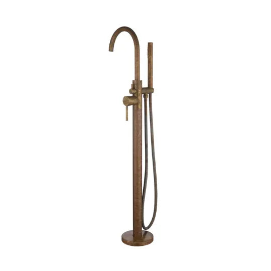 Mica Living Brass Freestanding Bath Mixer with Hand Shower - Accelerated Bella Vista