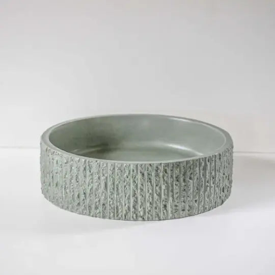 Concrete Round Rugged Basin Sticks and Stone Co