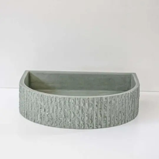Concrete Half Moon Rugged Basin Sticks and Stone Co