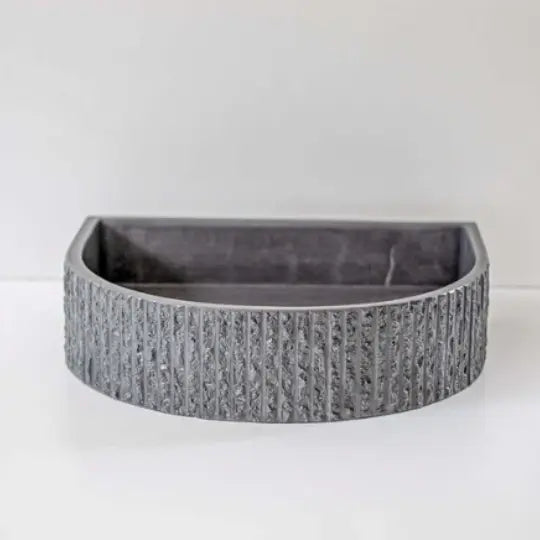 Concrete Half Moon Rugged Basin Sticks and Stone Co