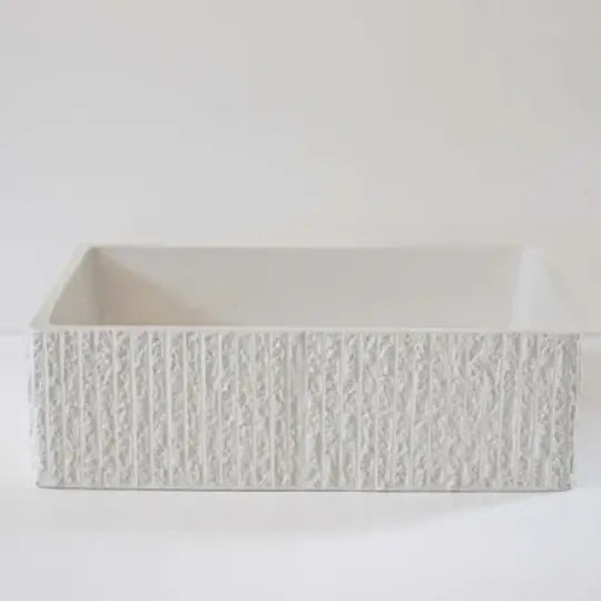 Concrete Rectangle Rugged Basin Sticks and Stone Co