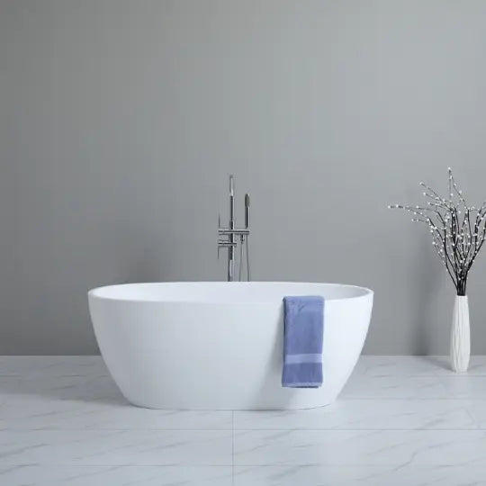 Stella Matte White acrylic freestanding bath 1500 or 1700mm Ceramic Exchange