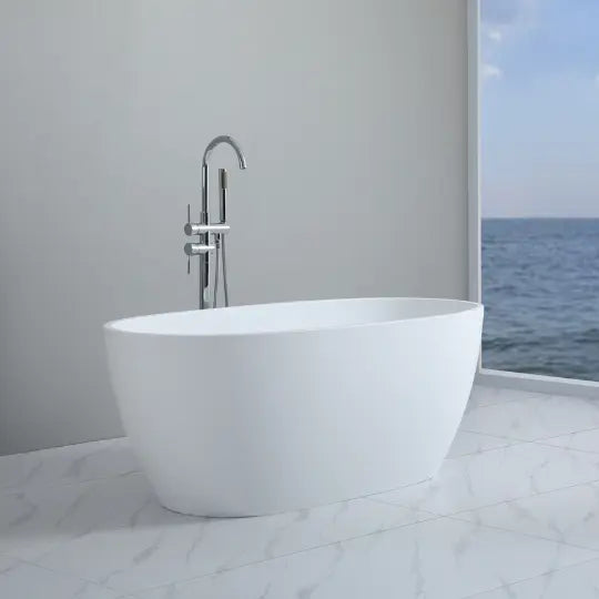 Stella Matte White acrylic freestanding bath 1500 or 1700mm Ceramic Exchange