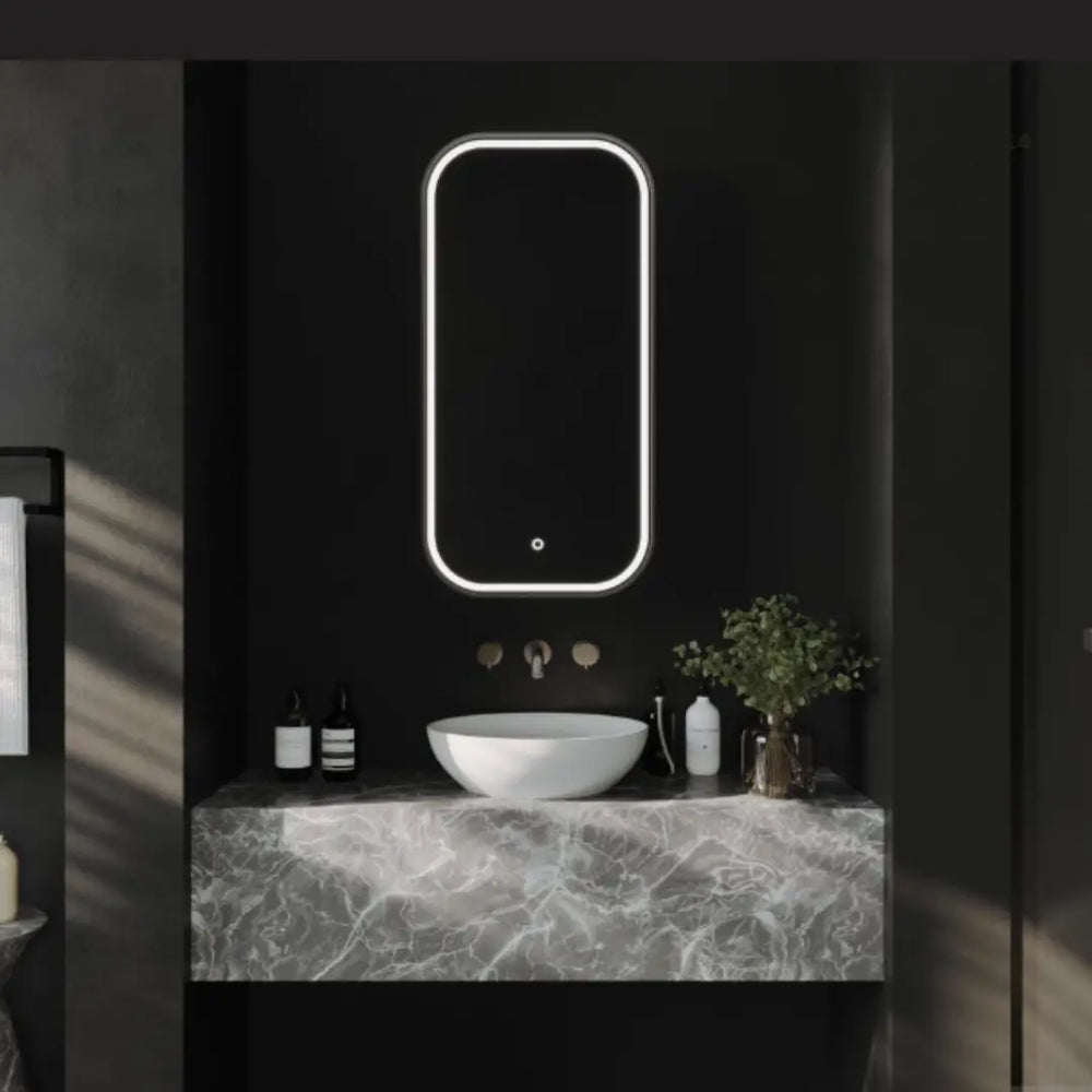 Piazza LED Rectangle Shaving Cabinet with optional frame Remer