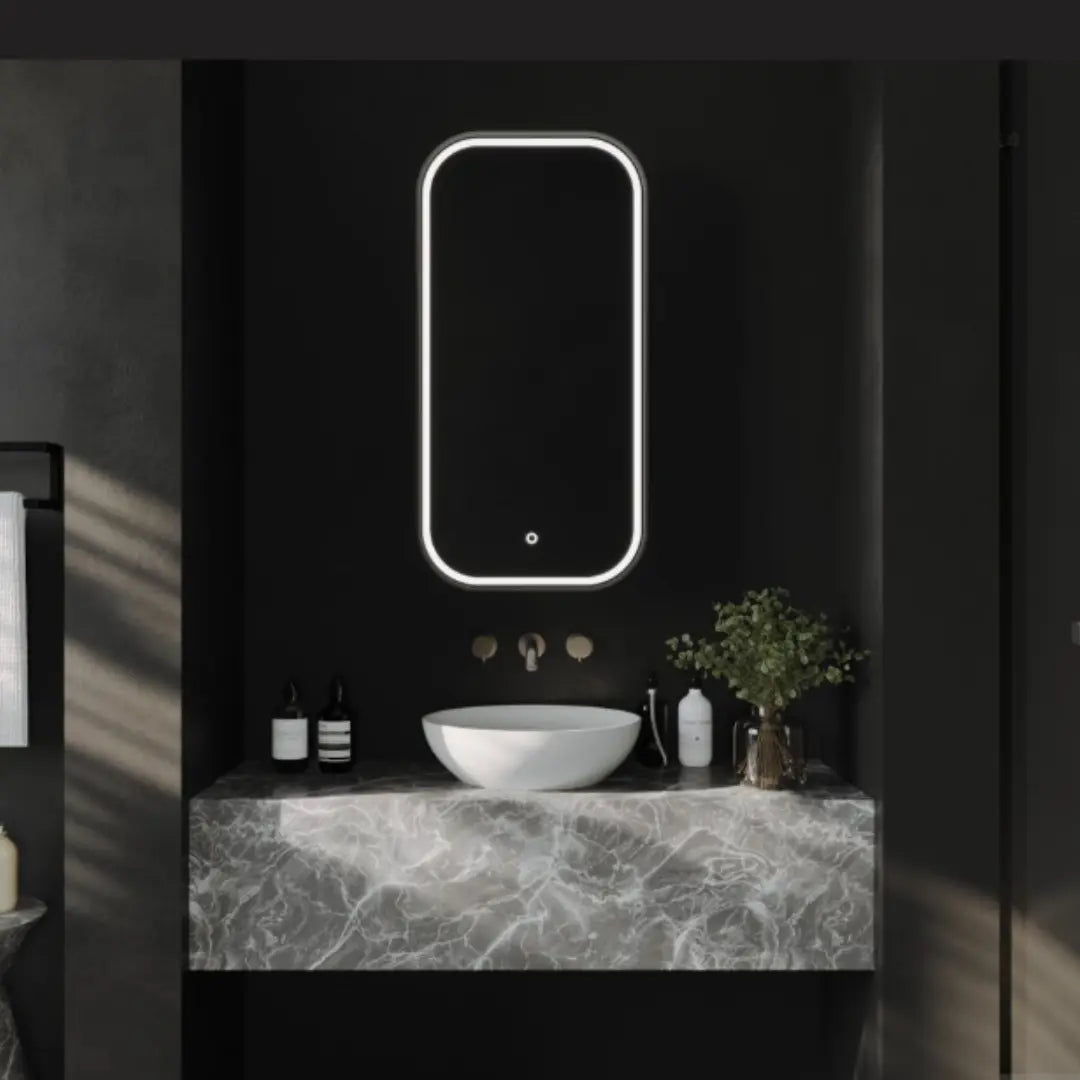 Piazza LED Rectangle Shaving Cabinet with optional frame Remer