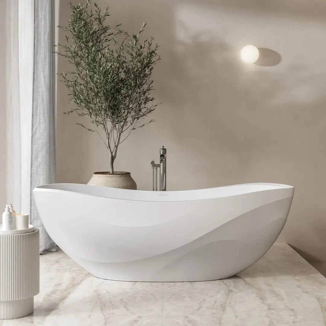Seros QUARRYCAST® Freestanding 1800mm Bath Victoria + Albert
