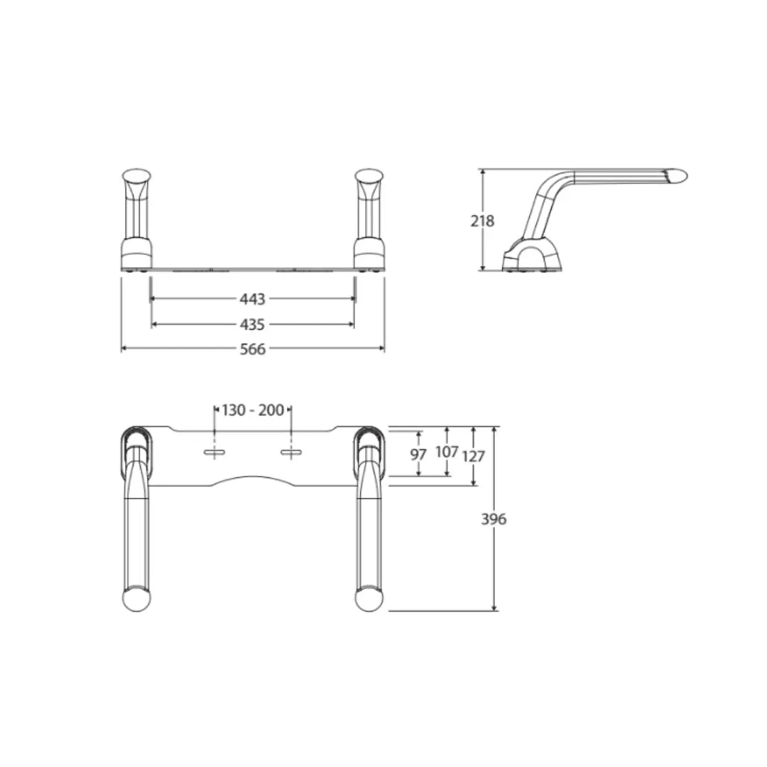 Toilet Support Arms Fienza