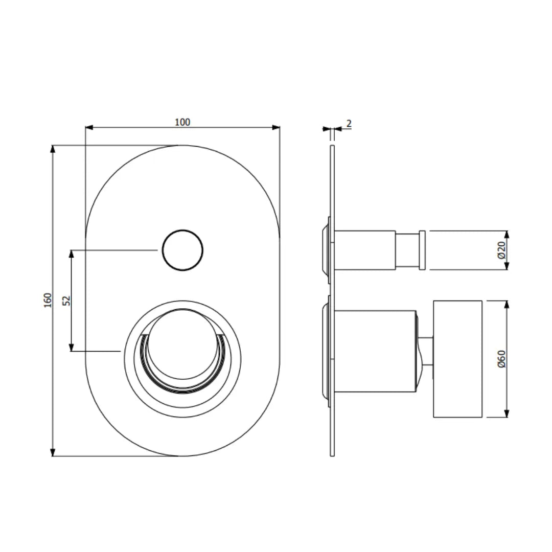 Piazza Diverter Mixer Abey
