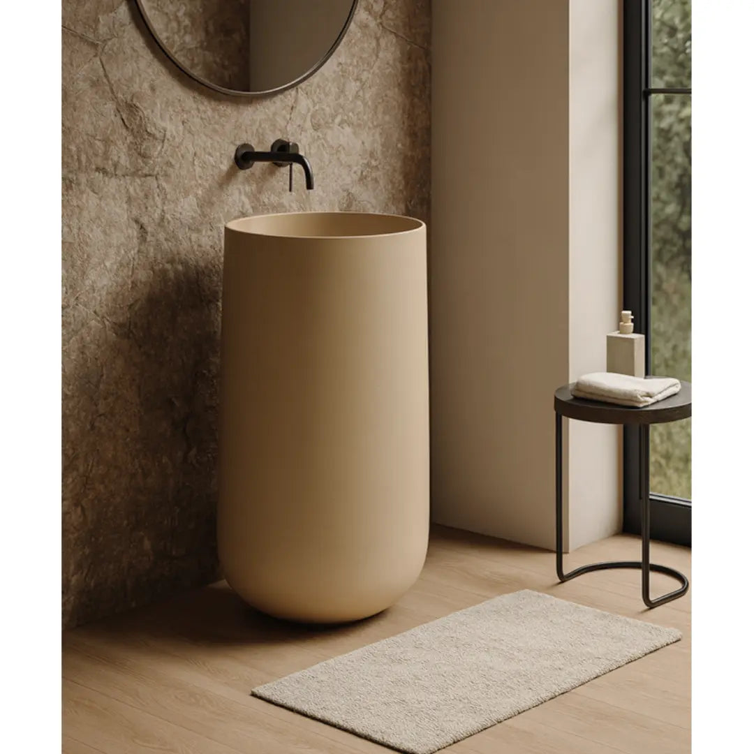 Arlo Freestanding Pedestal Basin - various finishes PIETRA BIANCA