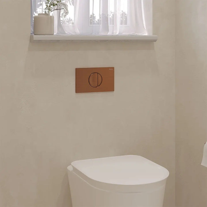 Viega Halo Round Button Flush Plate Fienza