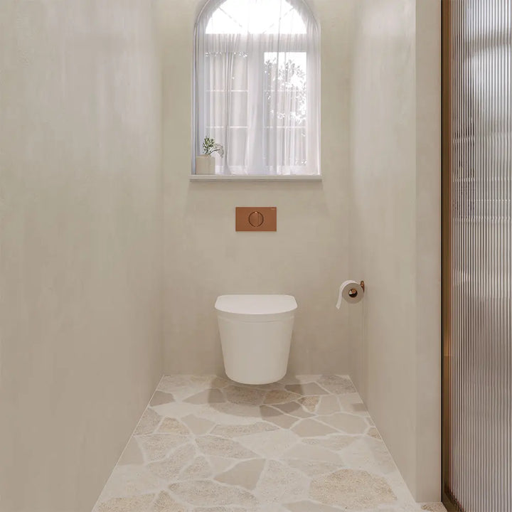 Viega Halo Round Button Flush Plate Fienza