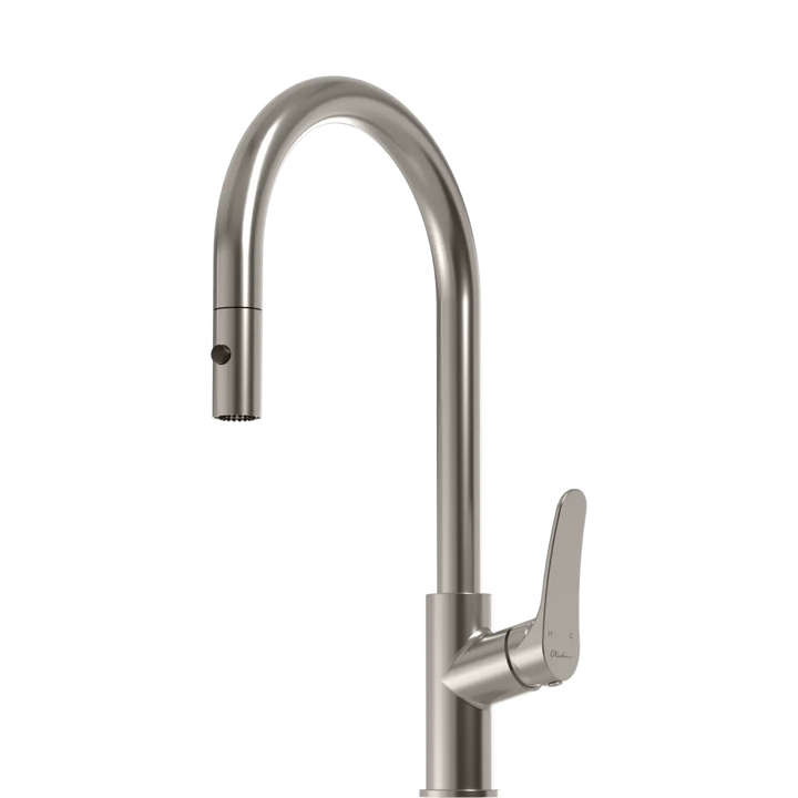 Verona Pull Out Goose Neck Spray Sink Mixer Oliveri
