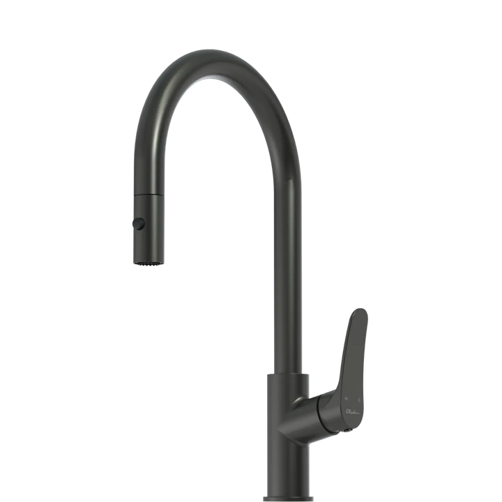 Verona Pull Out Goose Neck Spray Sink Mixer Oliveri