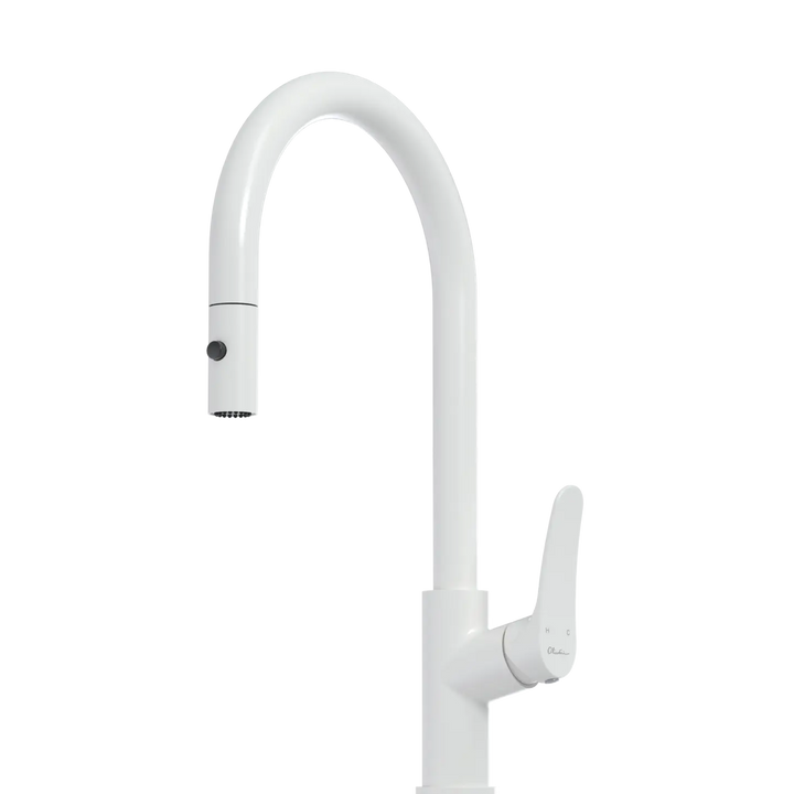 Verona Pull Out Goose Neck Spray Sink Mixer Oliveri