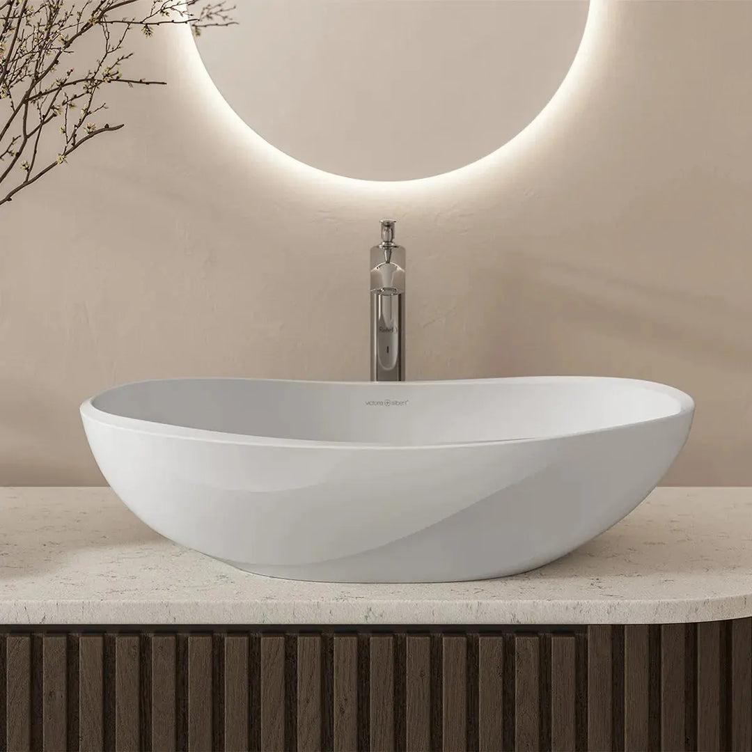 Seros 55 QUARRYCAST® Above Counter Basin (on display) Victoria + Albert