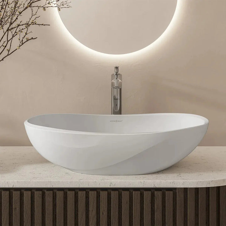 Seros 55 QUARRYCAST® Above Counter Basin (on display) Victoria + Albert