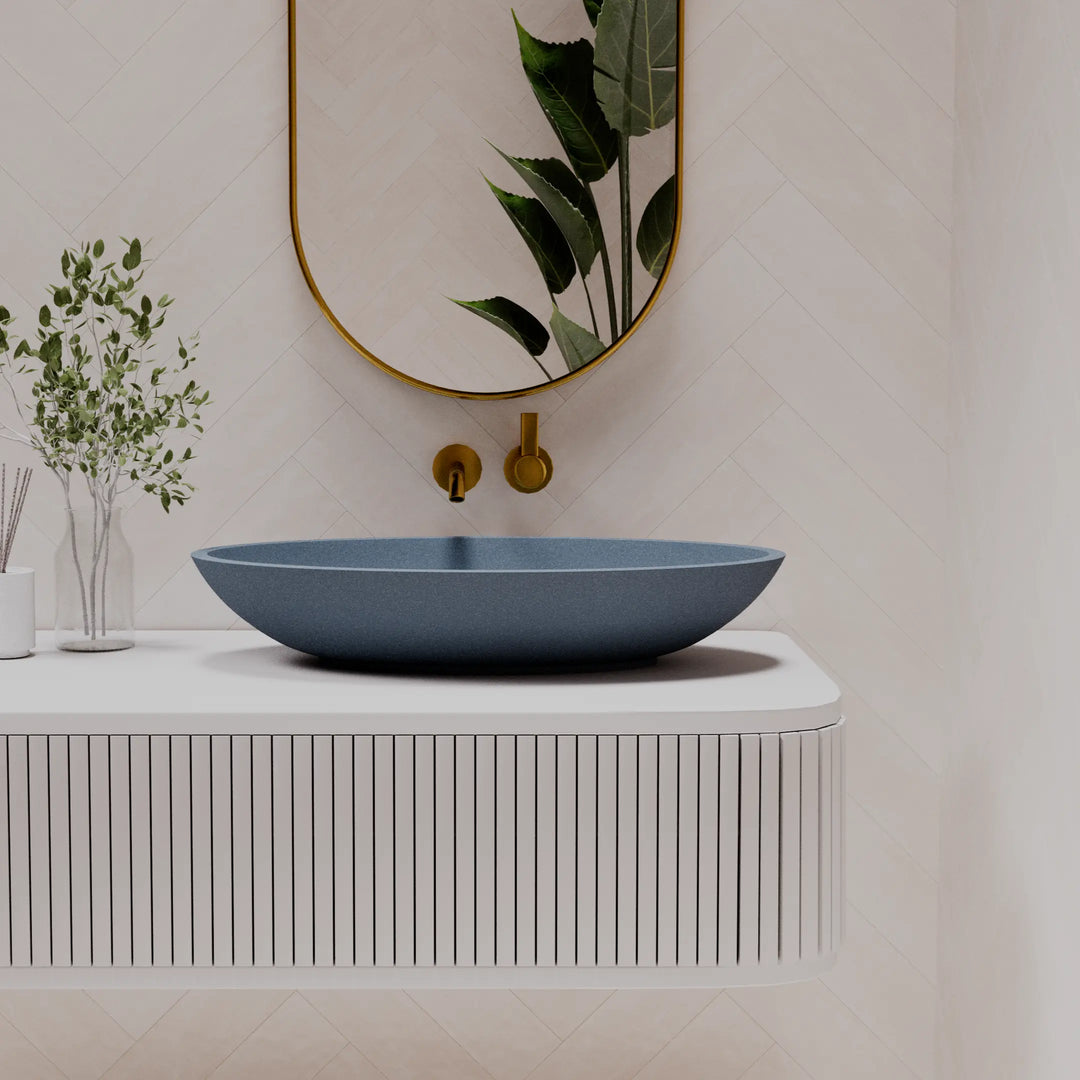 Valentina Table Top Basin - various finishes PIETRA BIANCA