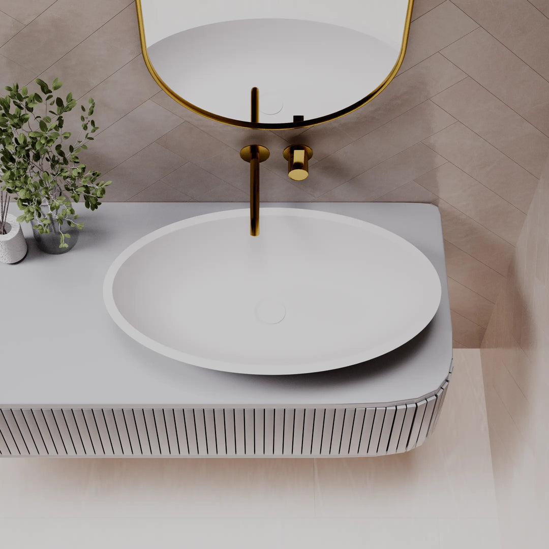 Valentina Table Top Basin - various finishes PIETRA BIANCA