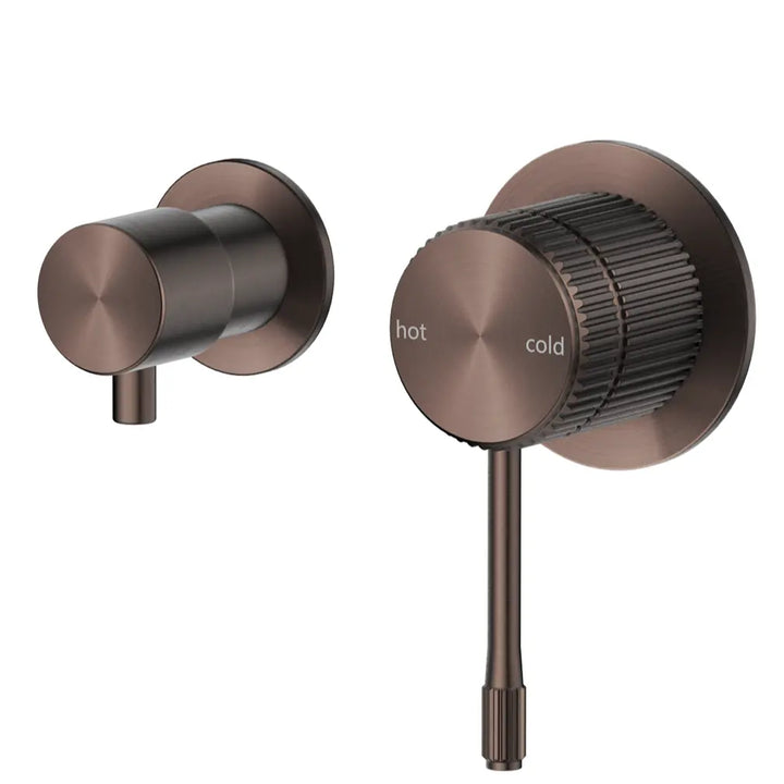 Mica Fluted Shower Mixer Diverter - Sideways Bella Vista