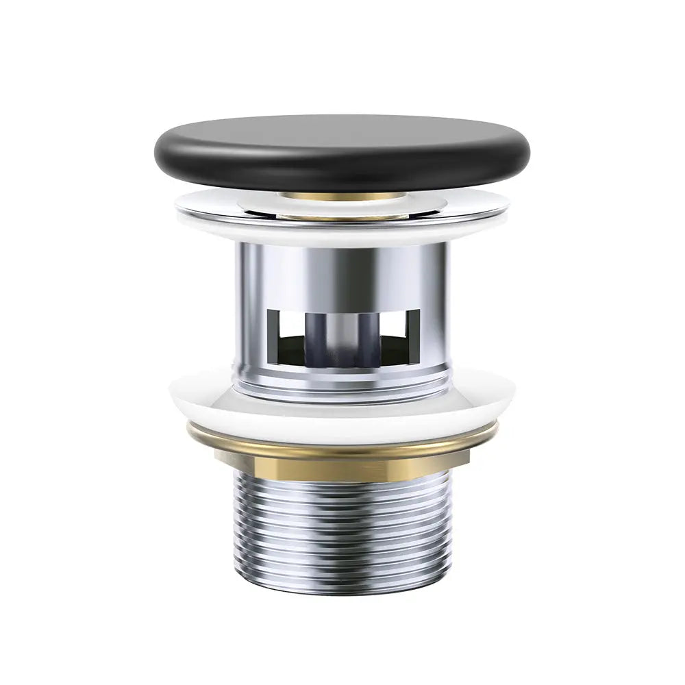 Pop-Up 32mm Overflow Basin Waste Flat Ceramic Cap, Various Finishes Fienza