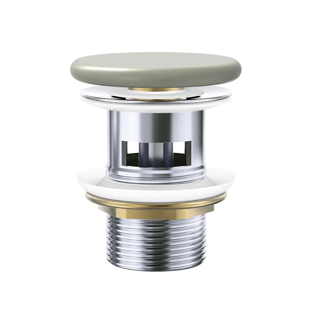Pop-Up 32mm Overflow Basin Waste Flat Ceramic Cap, Various Finishes Fienza